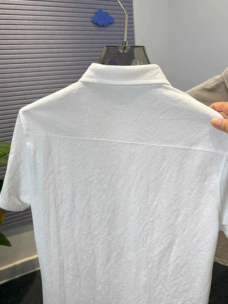 Aurelian Mist Linen Polo - Image 5