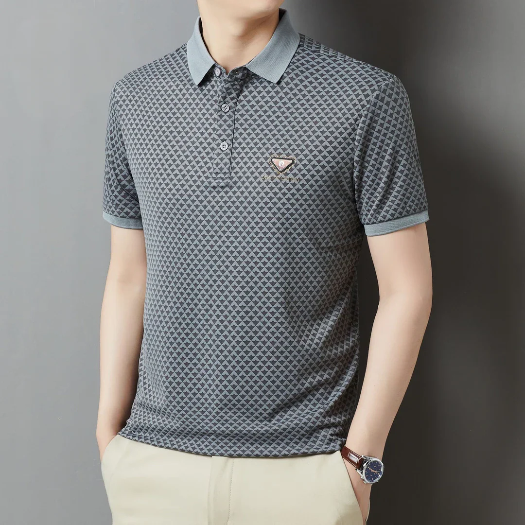 DiamondCrest Luxe Polo T-Shirt - Image 2