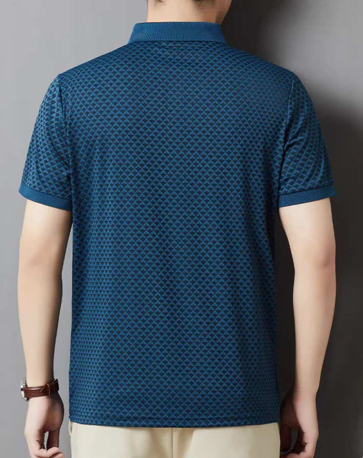 DiamondCrest Luxe Polo T-Shirt - Image 7